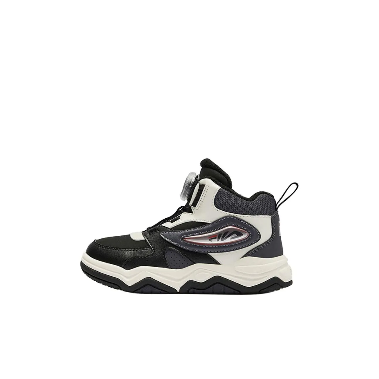 FILA KIDS BOA Slip-resistant Abrasion-resistant Детские Скейтборды Черный Молочный Белый Для детей 3-7 лет