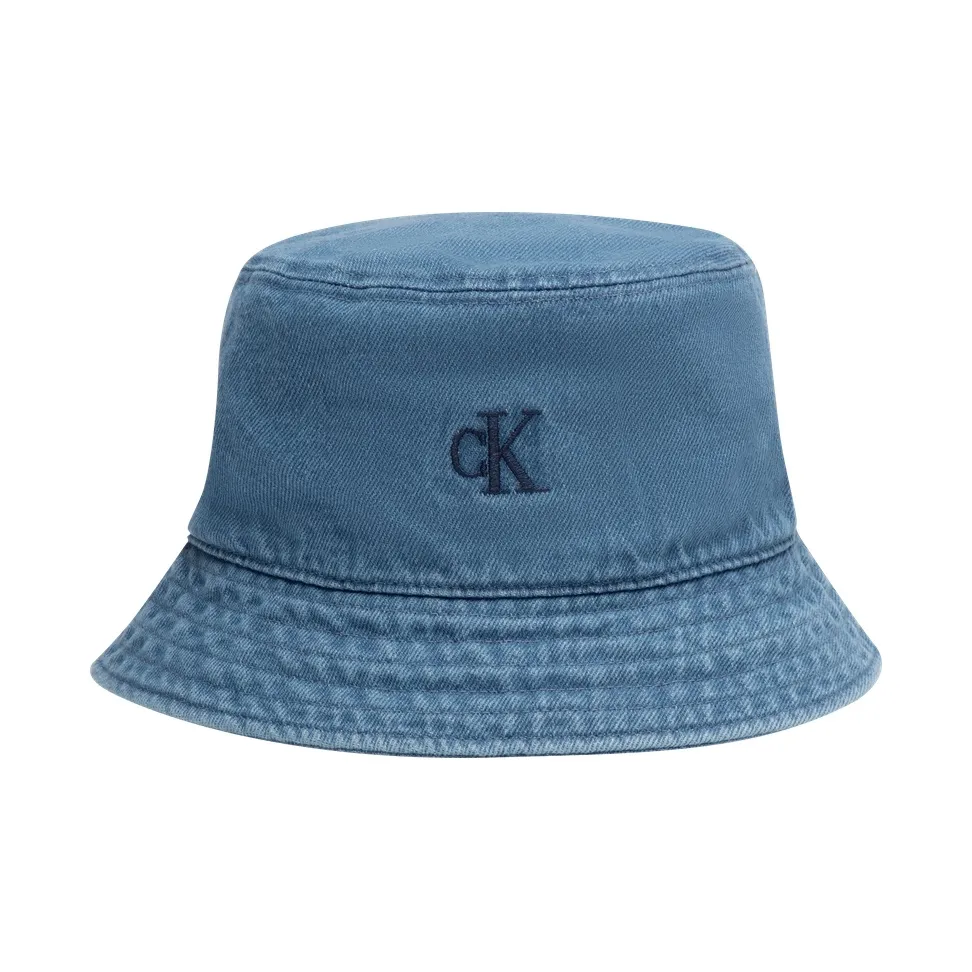 CALVIN KLEIN Cotton Bucket Hats Унисекс Джинсовый синий