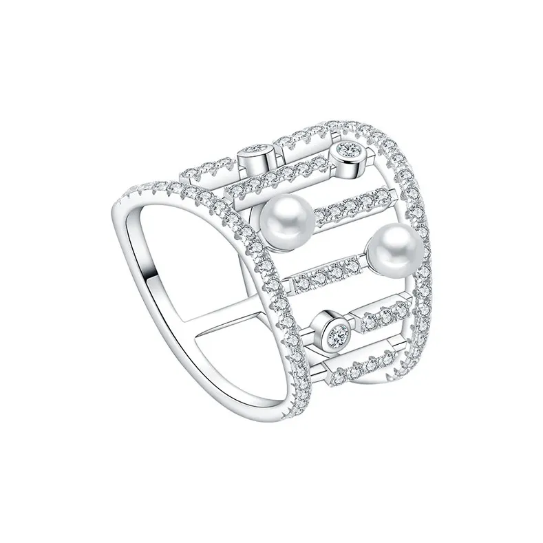 BABYBEI Shell Pearl Rings Women's