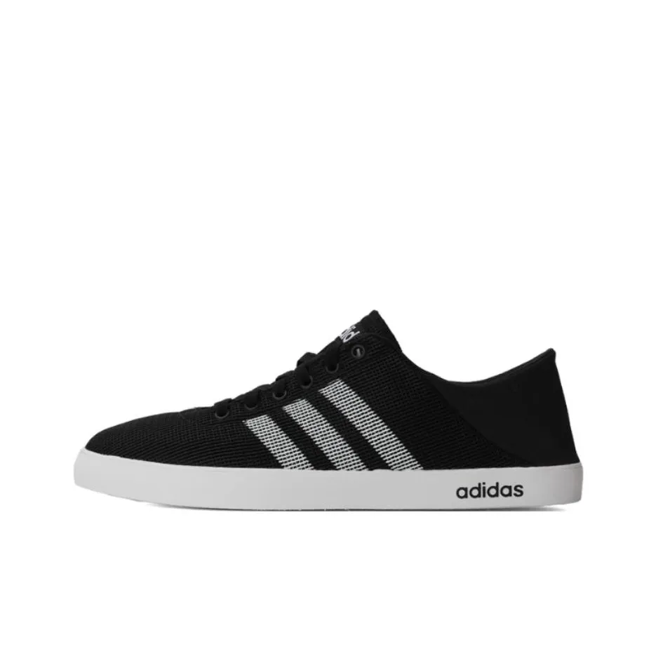 Adidas Neo EASY VULC Slip-resistant Abrasion-resistant Low-top Skateboard Shoes Men's Black Adidas Neo EASY VULC Противоскользящие Износостойкие Низкие Кеды для скейтбординга Мужские Черные