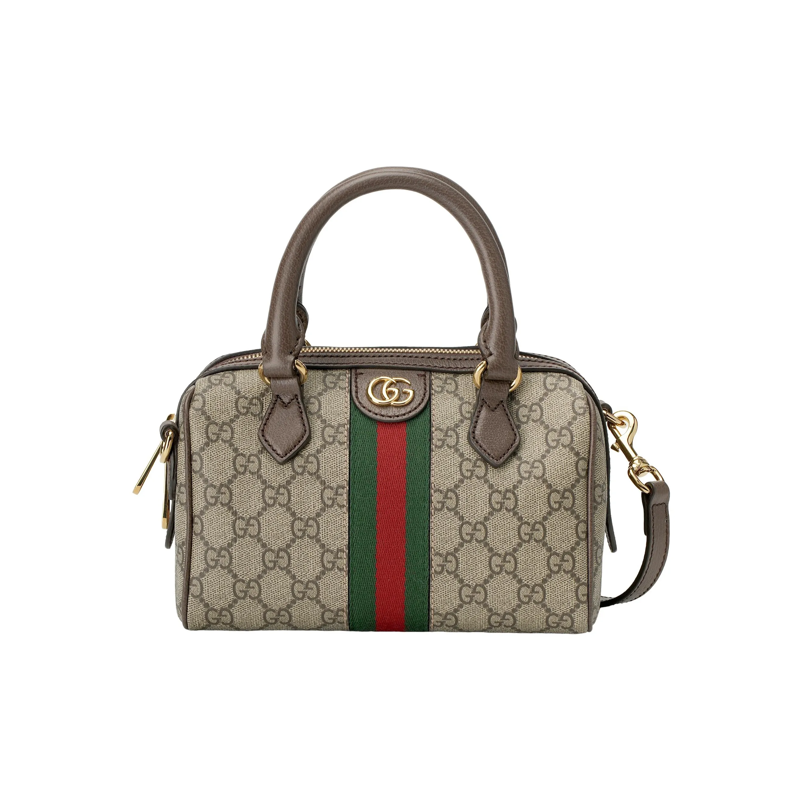 GUCCI Ophidia GG Supreme Canvas With Leather Shoulder Bag Crossbody Bag Handbag Mini Women's Beige & Ebony