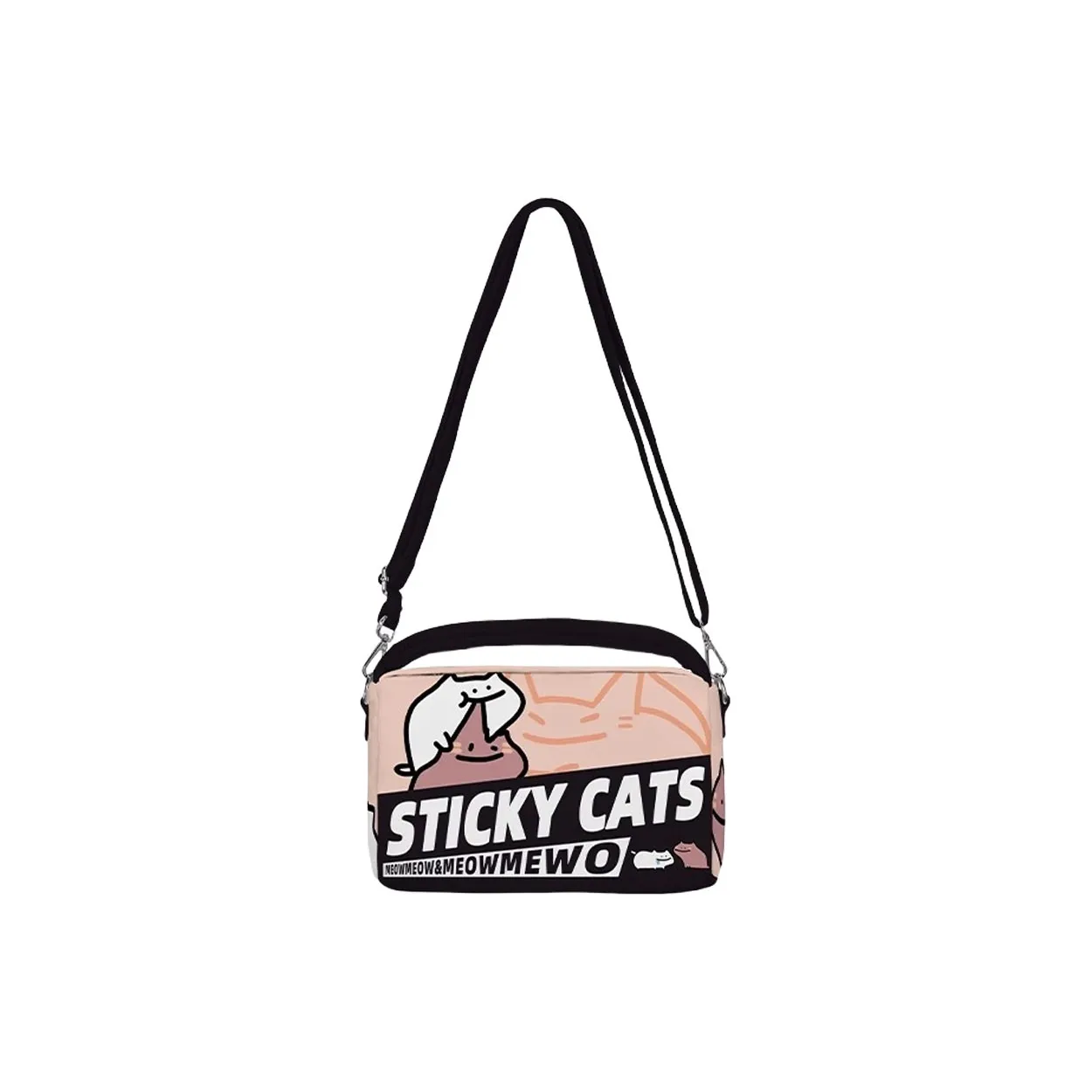 AOSONG Замша Ткань Сумка Унисекс Черная