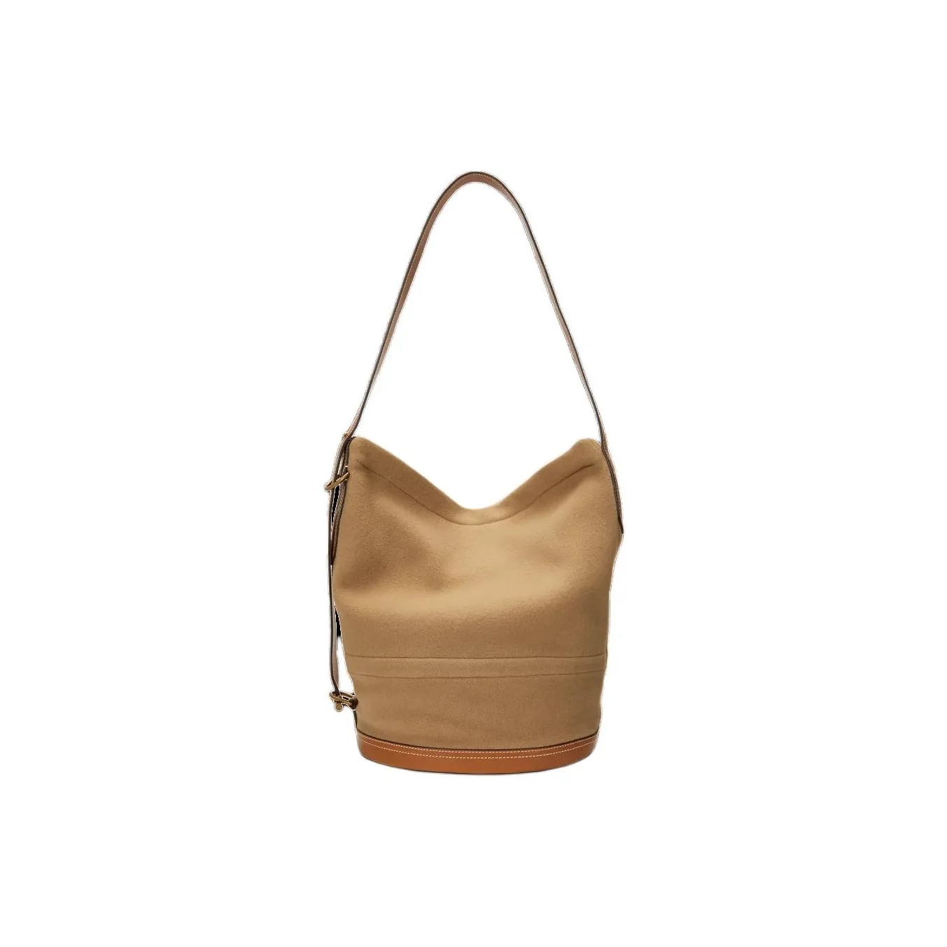 Polo Ralph Lauren Bellport Fabric Bucket Bag, Handbag, Shoulder Bag, Crossbody Bag Women's Camel