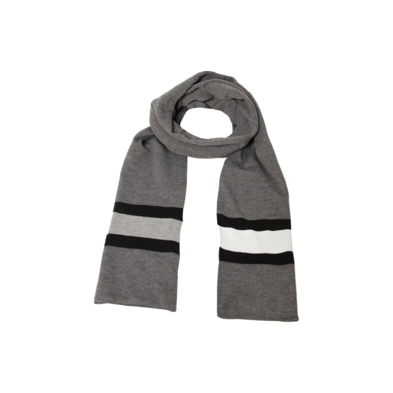 Tommy Hilfiger Acrylic Knit Scarves Men's Gray