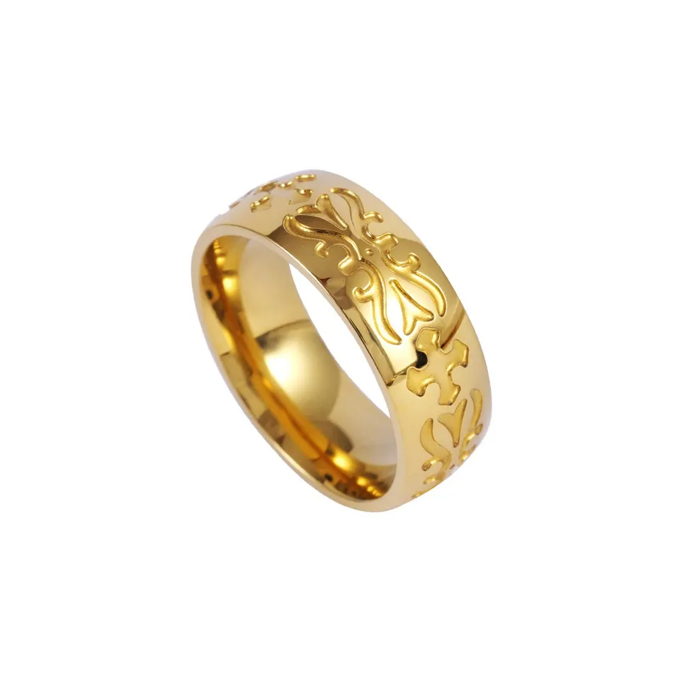 Saya Кольца из титана и стали для мужчин