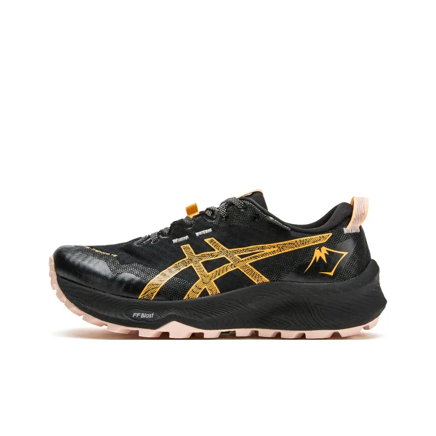 Asics Gel Trabuco 12 Low Топ Беговые кроссовки Женские Черный Оранжевый