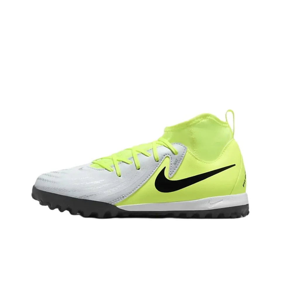 nike Амортизация Износостойкий MID Топ Детские футбольные бутсы Белый Зеленый