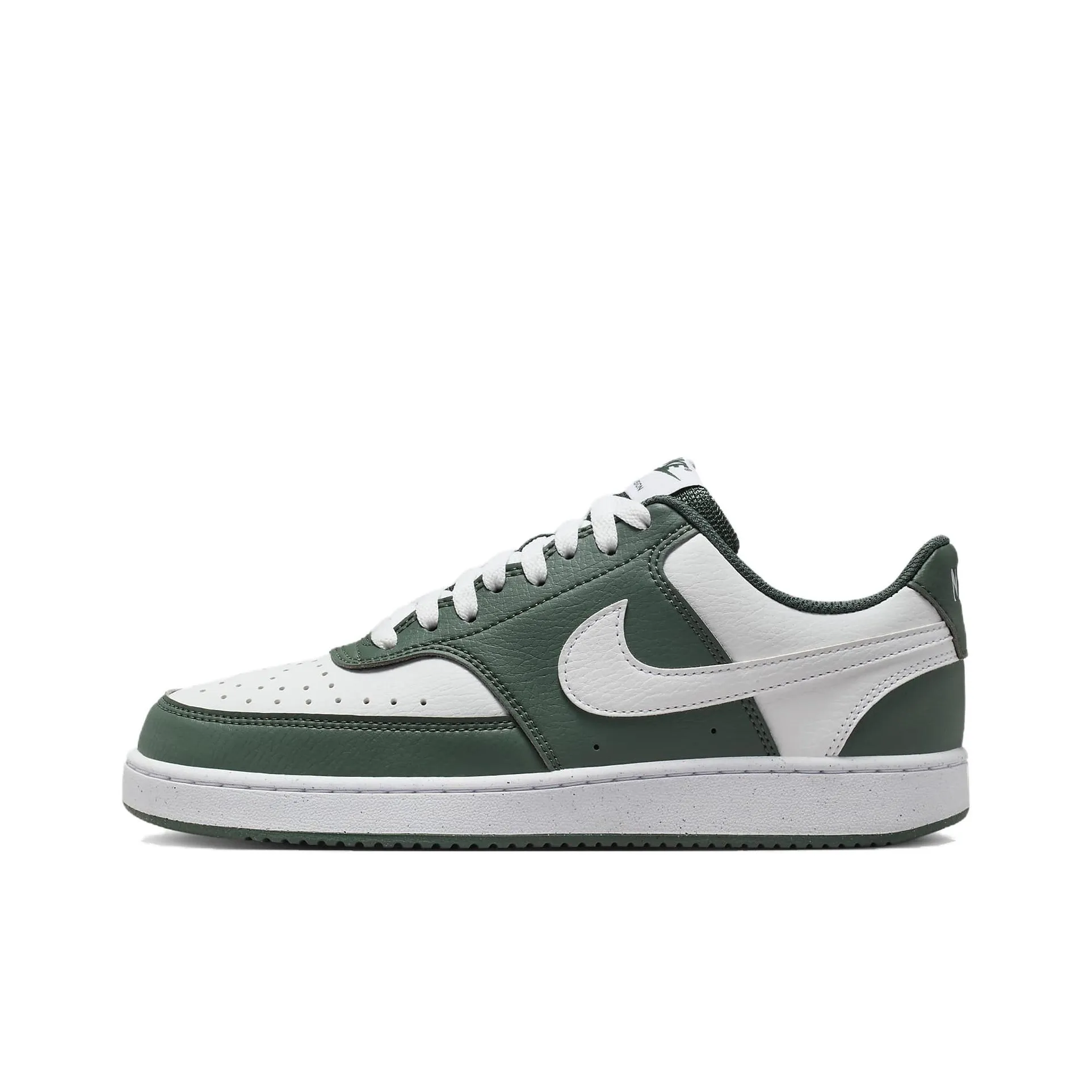 Nike Court Vision Anti Slip Wear Resistant Low Top Skateboard Shoes Women's Green White