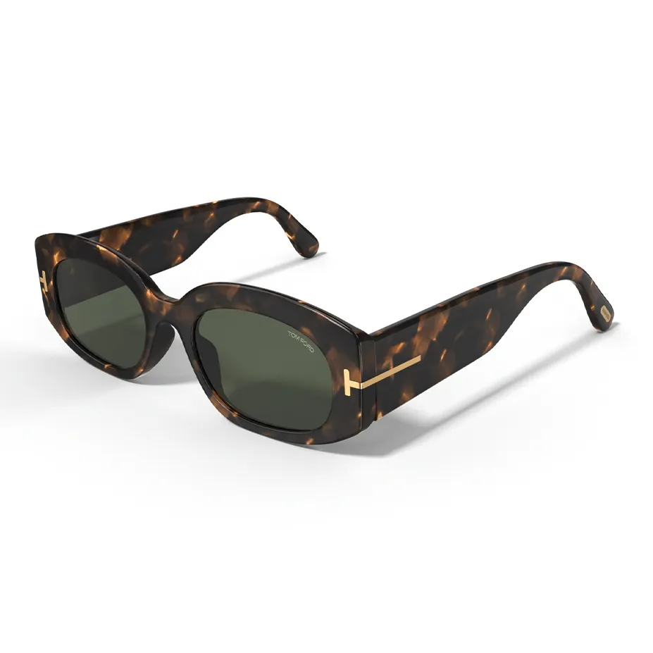 TF Пластиковая оправа Кошачий глаз Солнцезащитные очки Унисекс