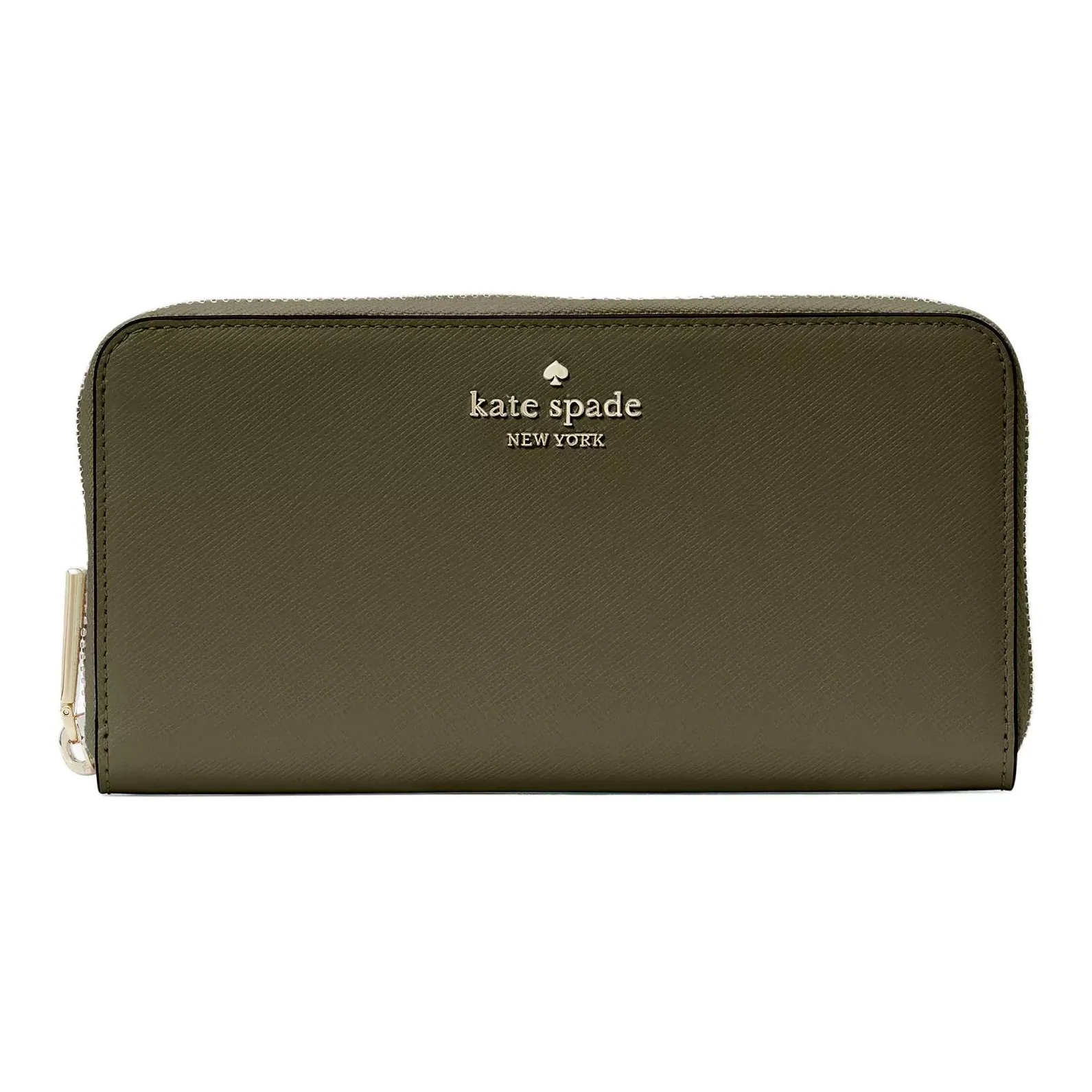 Kate Spade Leather Wallet Large Size Women's Seaweed Green