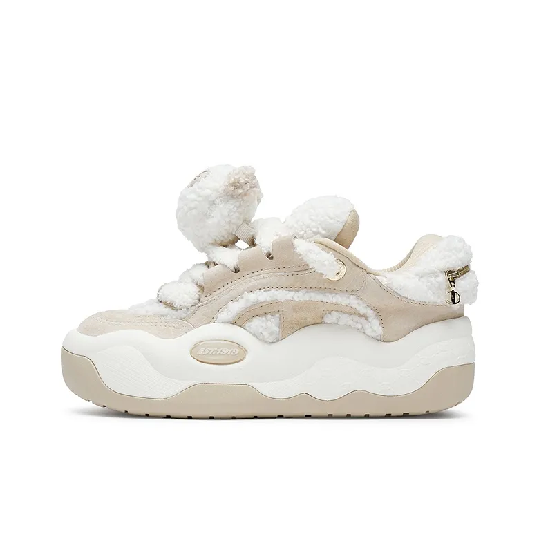 Champion Cloud Cotton CloudNine V1 Low Скейтборд Кроссовки Женские Пшеница Умбра Молочно Белый