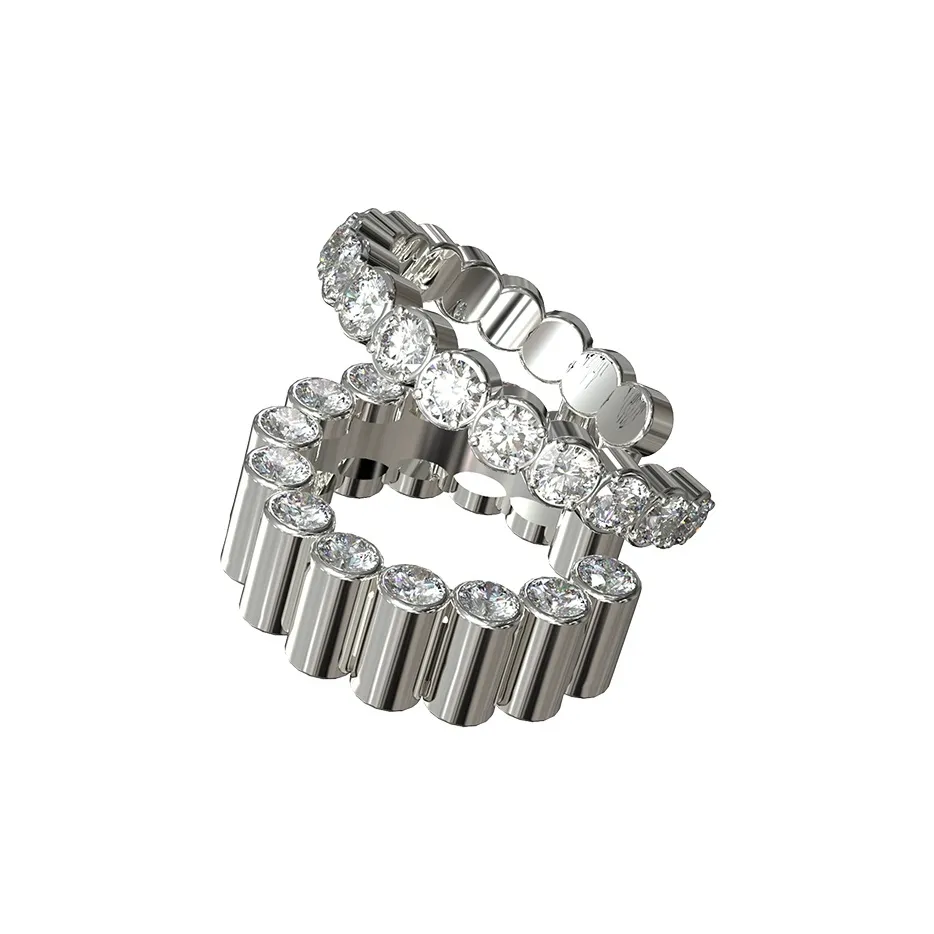 YURITAN Белое золото с медным покрытием заколка On серьги унисекс