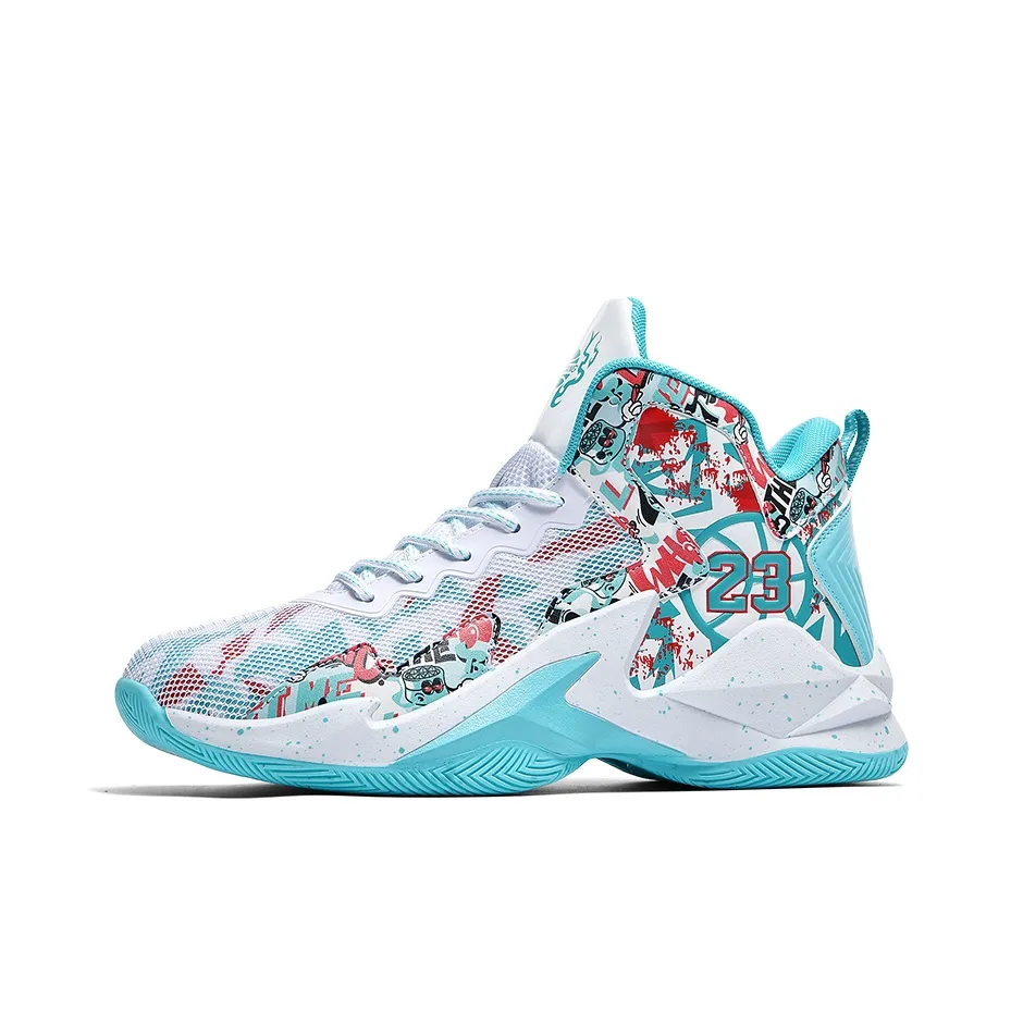 Wooden Rabbit Slip Resistant And Breathable High Top Basketball Shoes Unisex