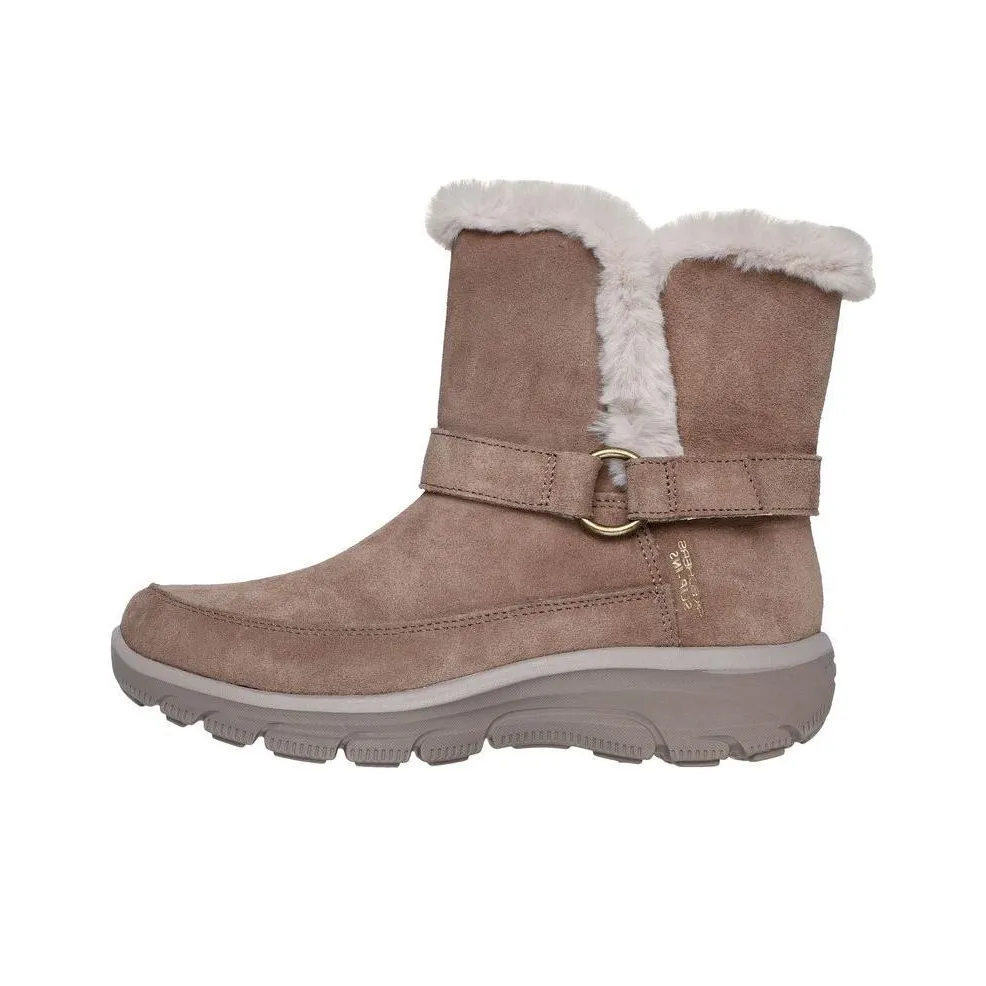 Skechers Slip Ins Ankle Boots Women's Dark Taupe Umber