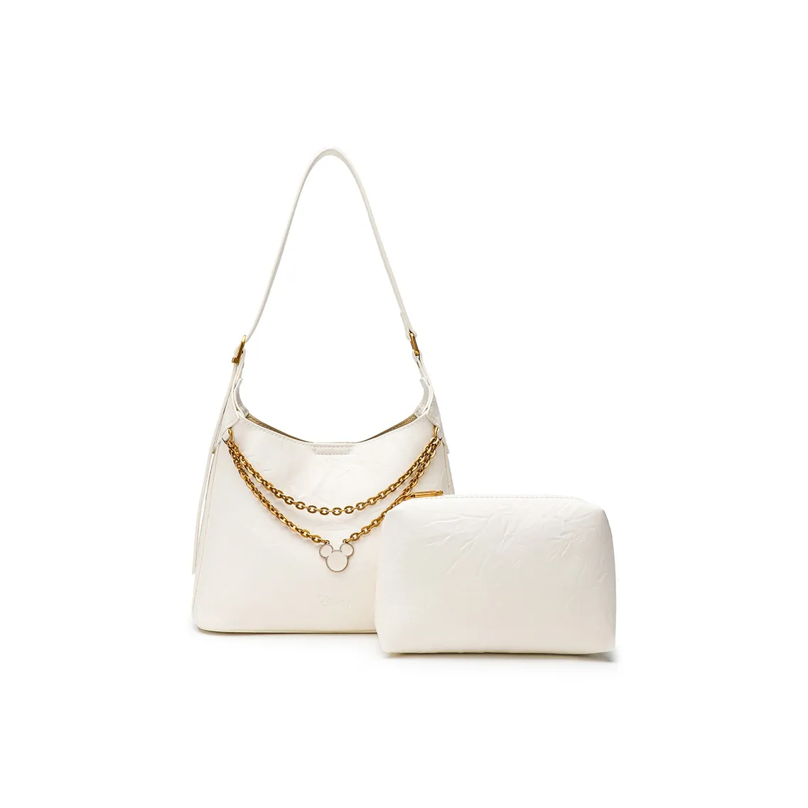 Disney Mickey Series ПУ (полиуретан) Комбинированная сумка Тоут сумка Сумка через плечо Стандартная Женская Белая