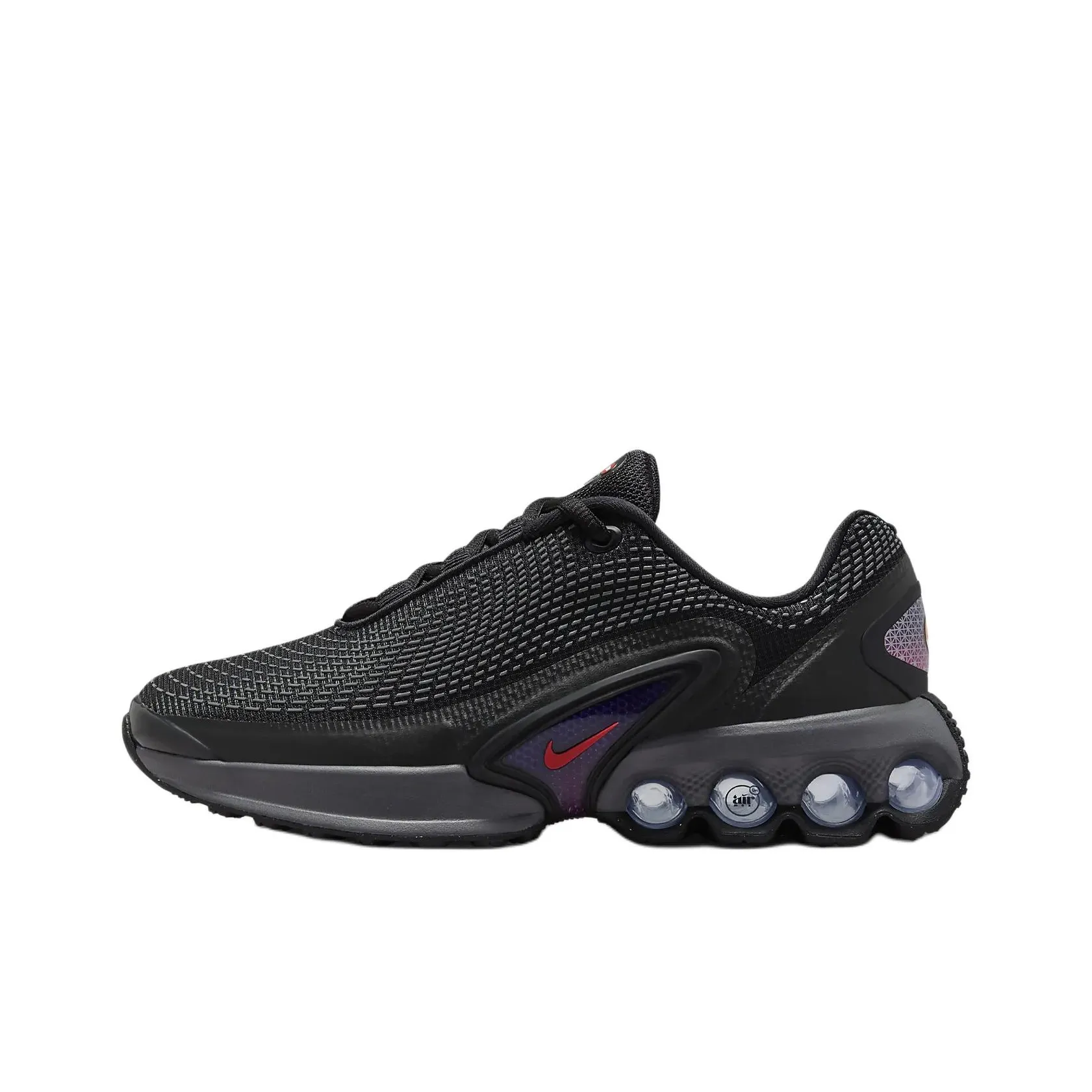 Nike Air Max Dn Low Топ Детские беговые кроссовки Черный Подростки