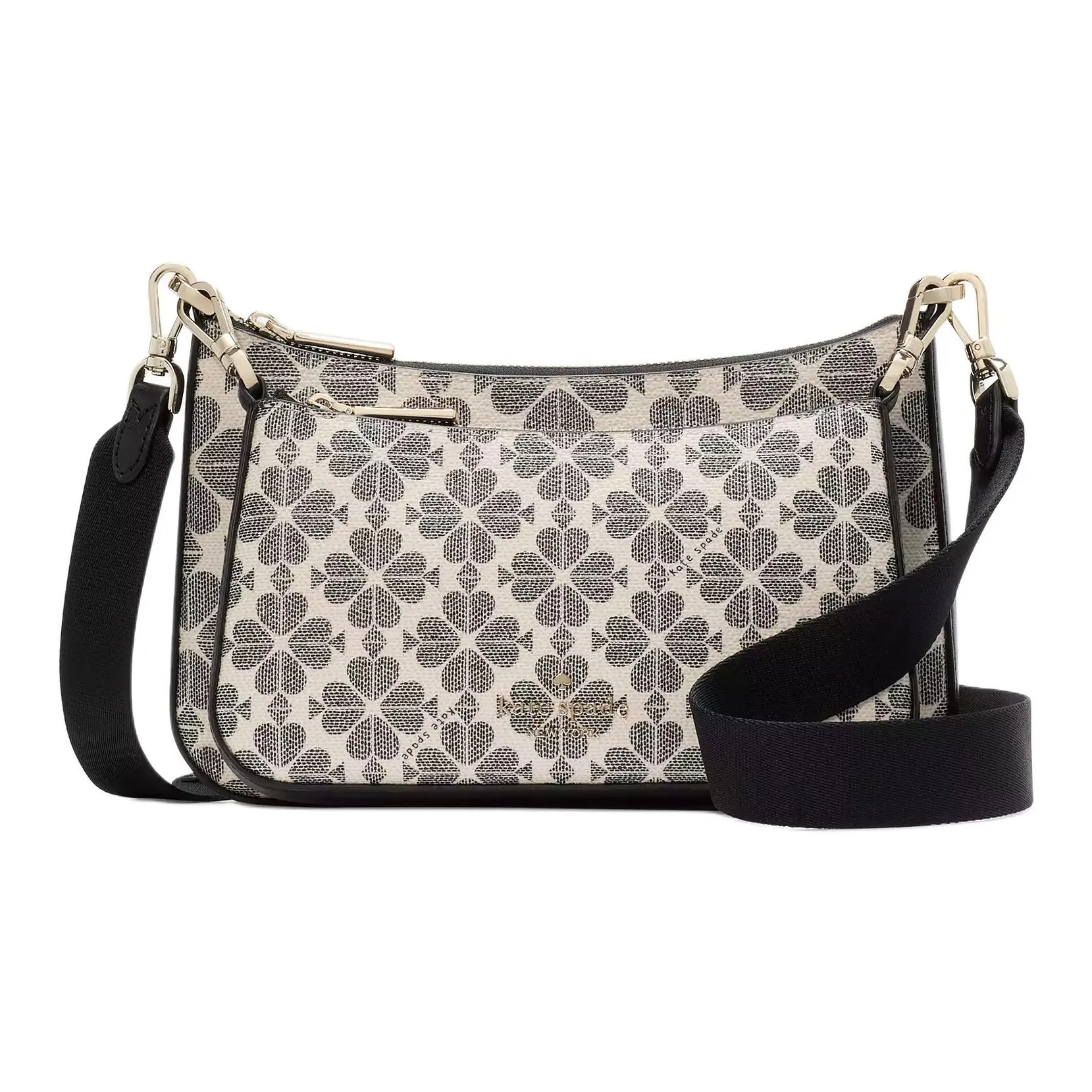 Kate Spade PVC Shoulder Bag, Crossbody Bag Trumpets Women's Black
