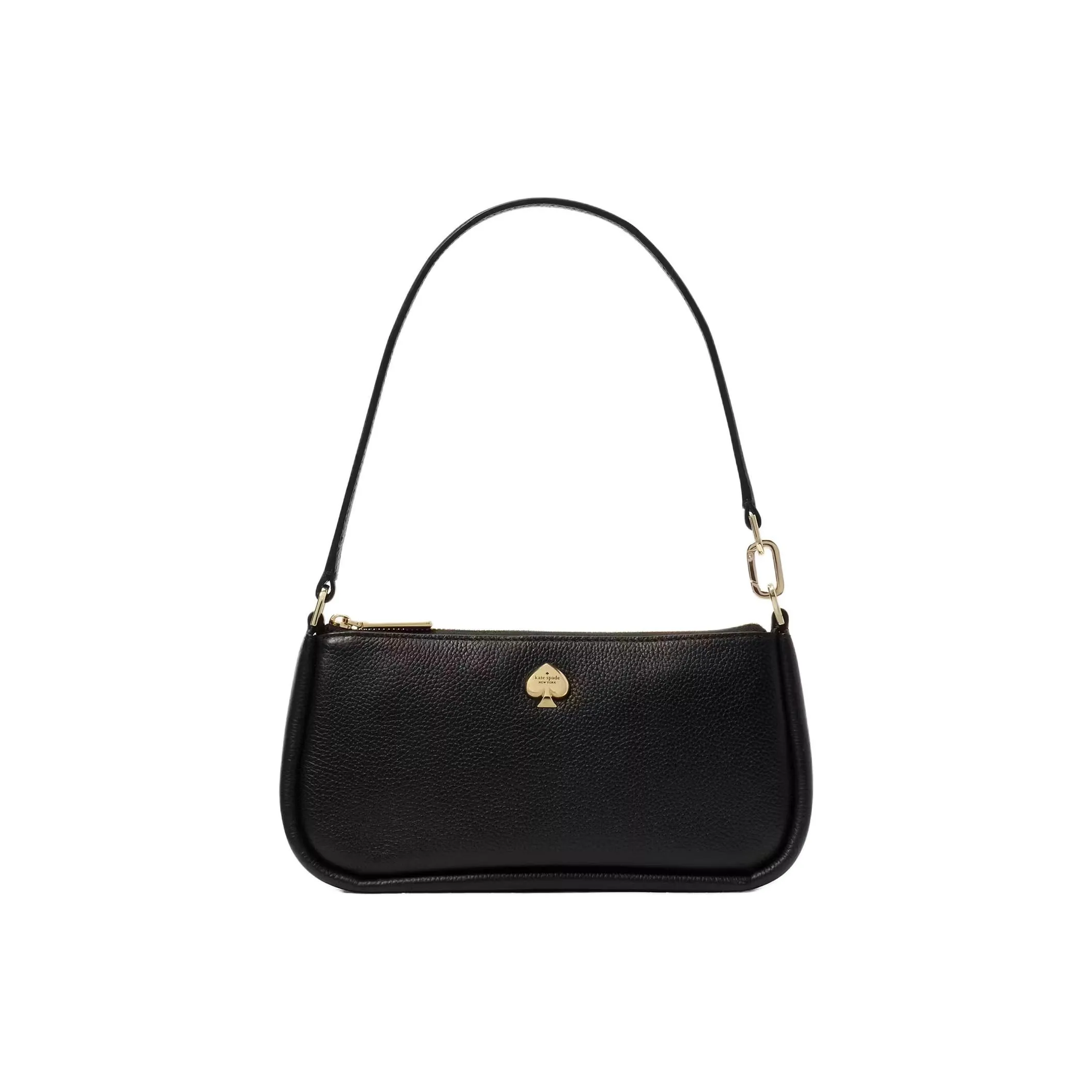 Kate Spade Litchi Grain Leather Shoulder Bag, Handbag, Shoulder Bag Women's Black