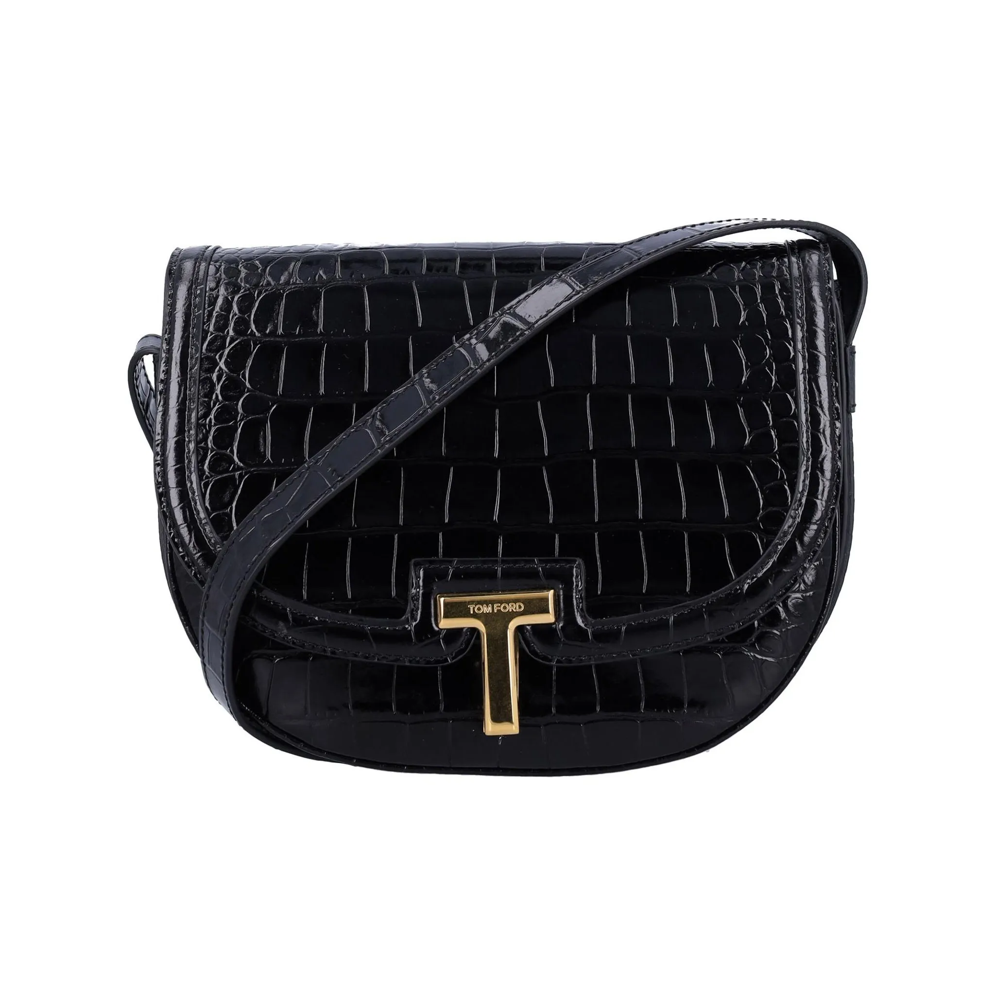 TOM FORD Calfskin Crossbody Bag Women's Black