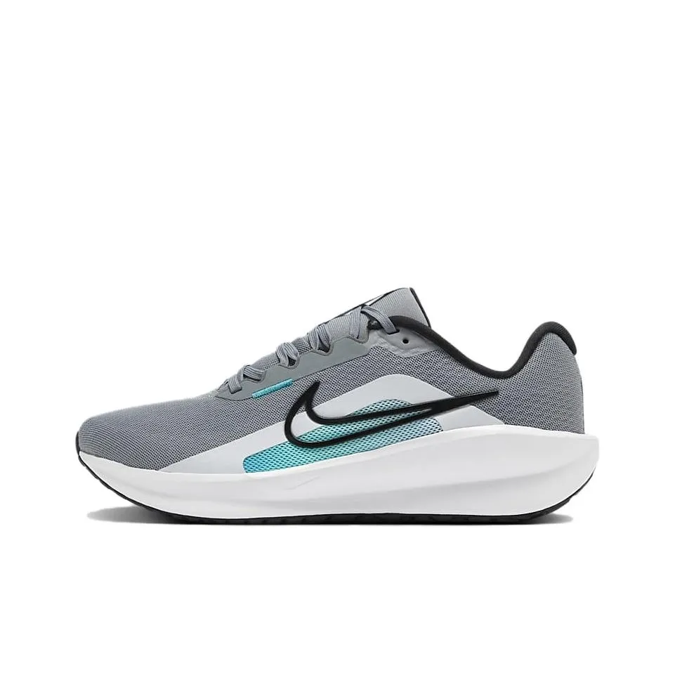 Nike DOWNSHIFTER 13 Abrasion Resistant Low Top Casual Running Shoes Men's Gray White Green
