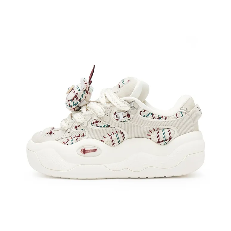 Champion Christmas Collection Cloudy Demon Cloud Monster Skateboard Shoes Women's Oatmeal Beige/Cream White