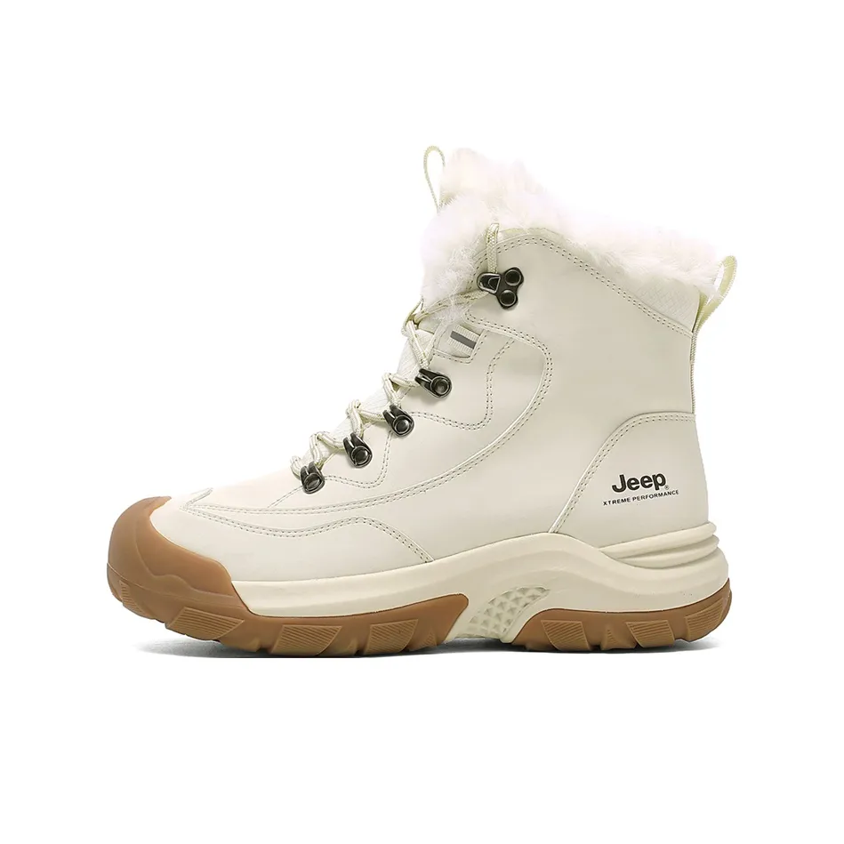 Jeep Термическое Амортизирующее Покрытие Увеличение Высоты Устойчивость к Износу Противоскользящий Короткий MID Ботинки для Снега Мужские