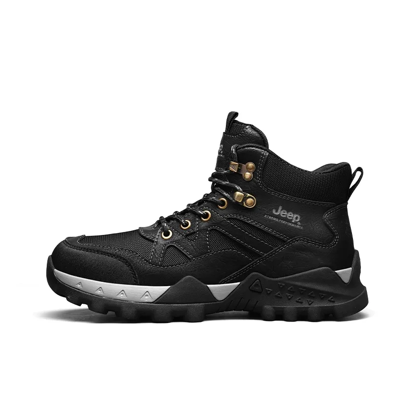Jeep Fall New Arrival Work Boots Mid Top Hiking Mountaineering Shoes Men's