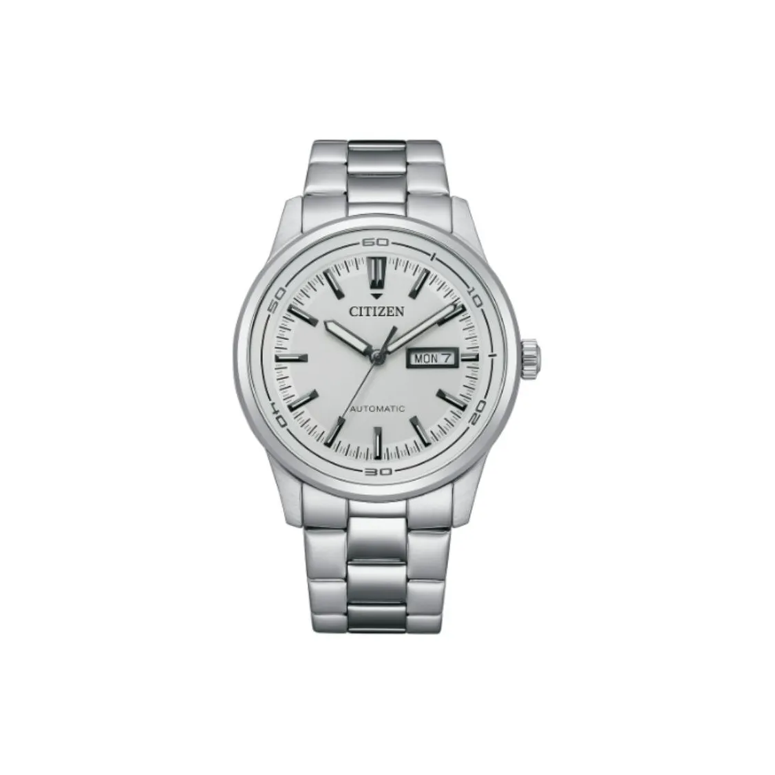 CITIZEN Mechanical Watch Series Automatic Mechanical Movement Stainless Steel Strap Watch Men's Watches Silver Dial