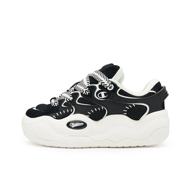 Champion Cloud Monster Skateboard Shoes Men's Black/Milk White