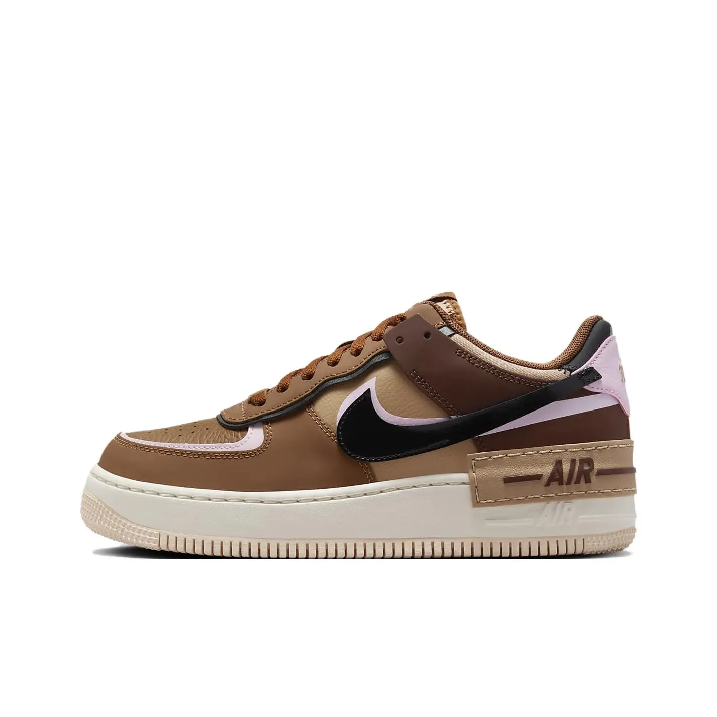 Nike Air Force 1 Low Shadow Light British Tan Pink Foam Women's