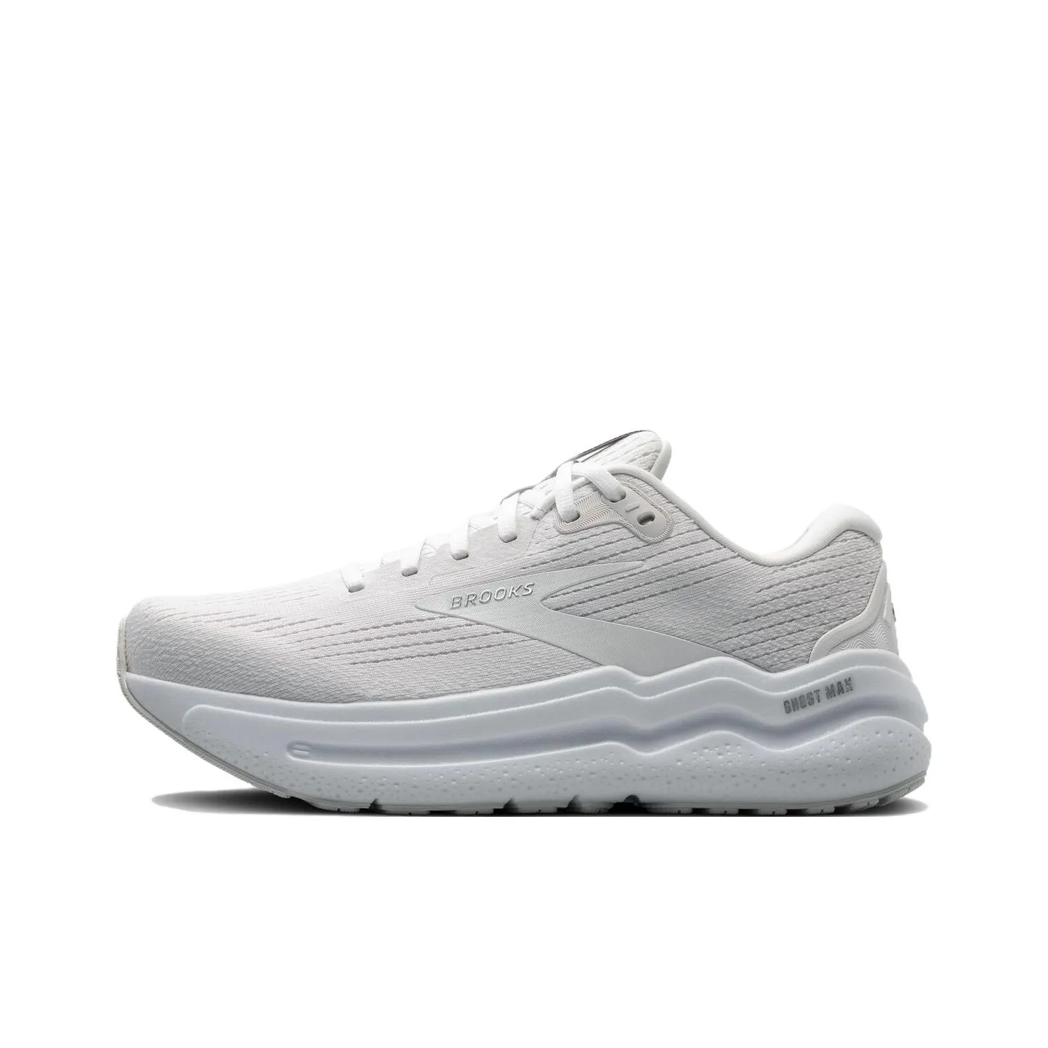 Brooks Ghost Ma Anti Slip Wear Resistant Low Top Running Shoes Men's White
