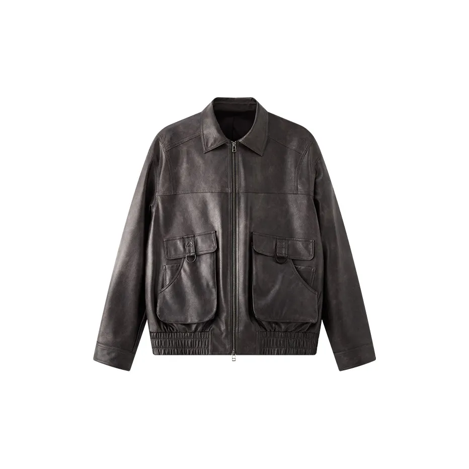 Organic Emotion OE Leather Jacket Unisex Dark Brown