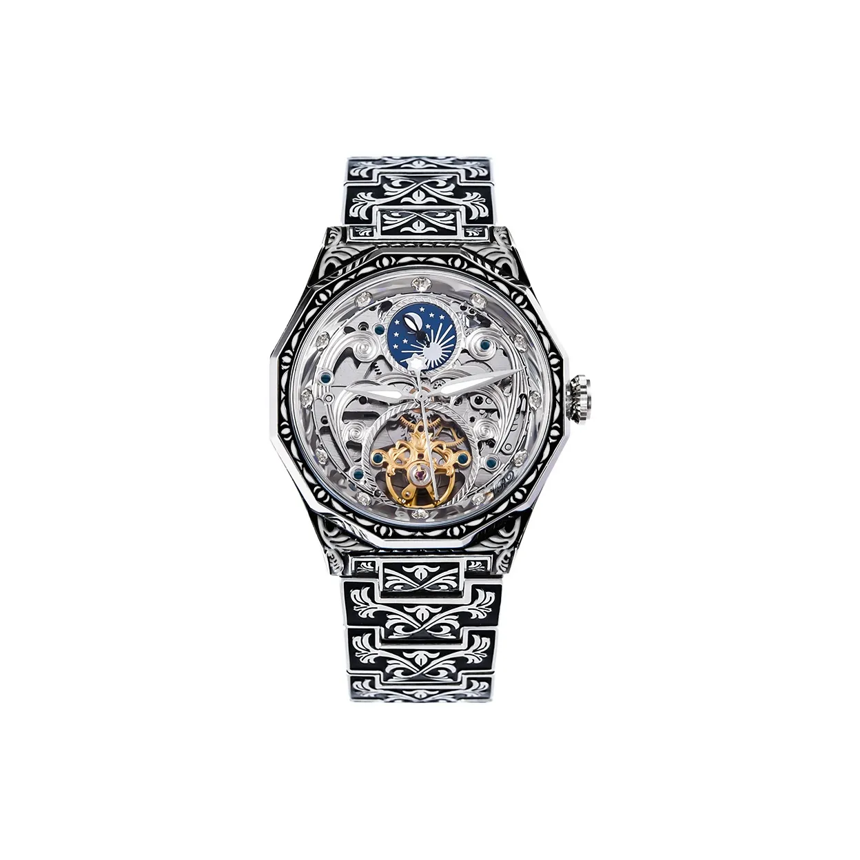 VRQ Faith Series M03 Automatic Mechanical Movement Watch Men's Watches Cut-Out Dial