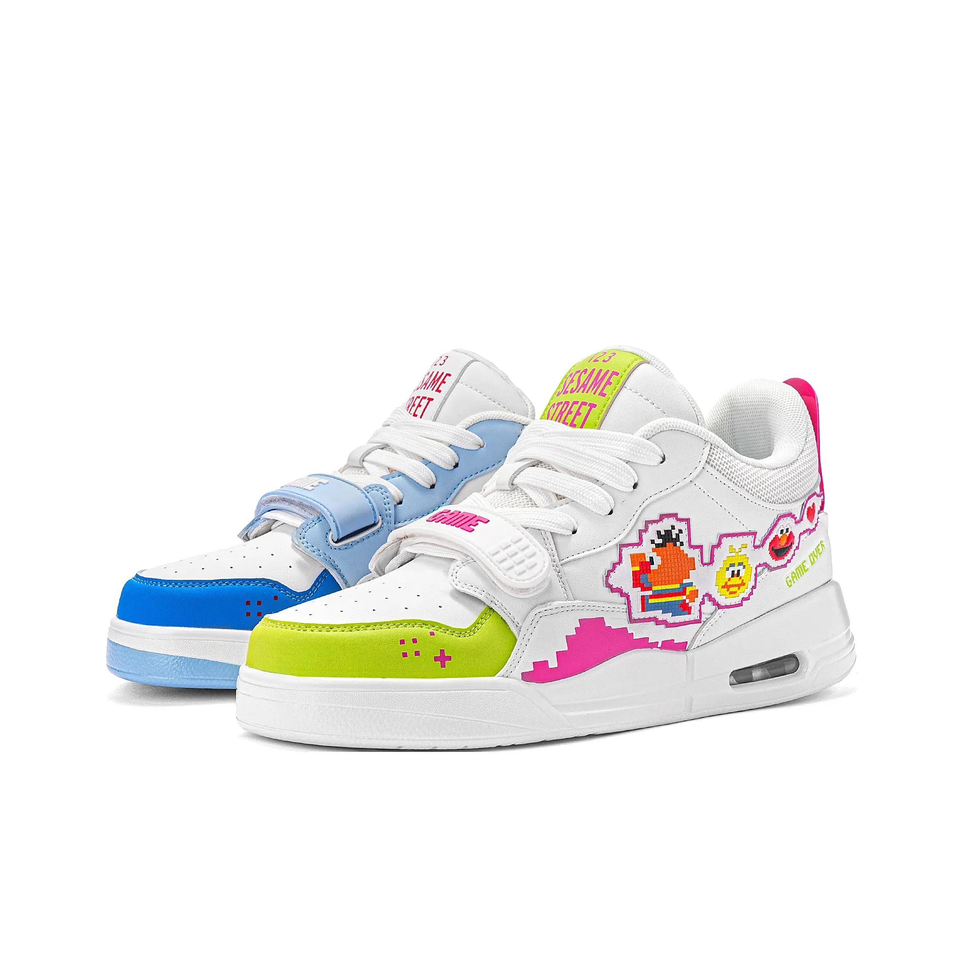 Улица Сезам Амортизация Устойчивый к истиранию Теплоизоляционное покрытие MID Топ Баскетбольные кроссовки Унисекс