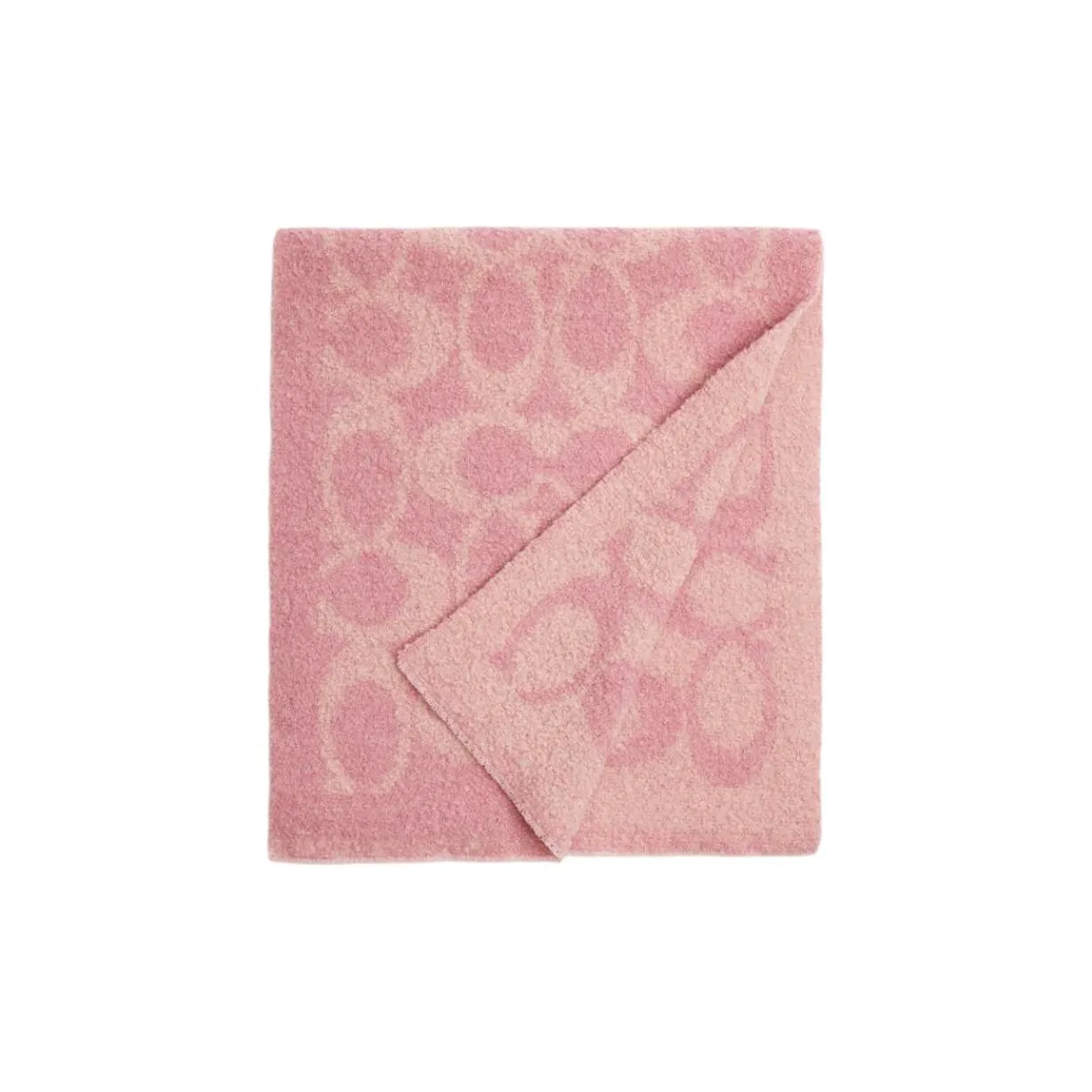 COACH Alpaca Knit Scarves Men's Pink