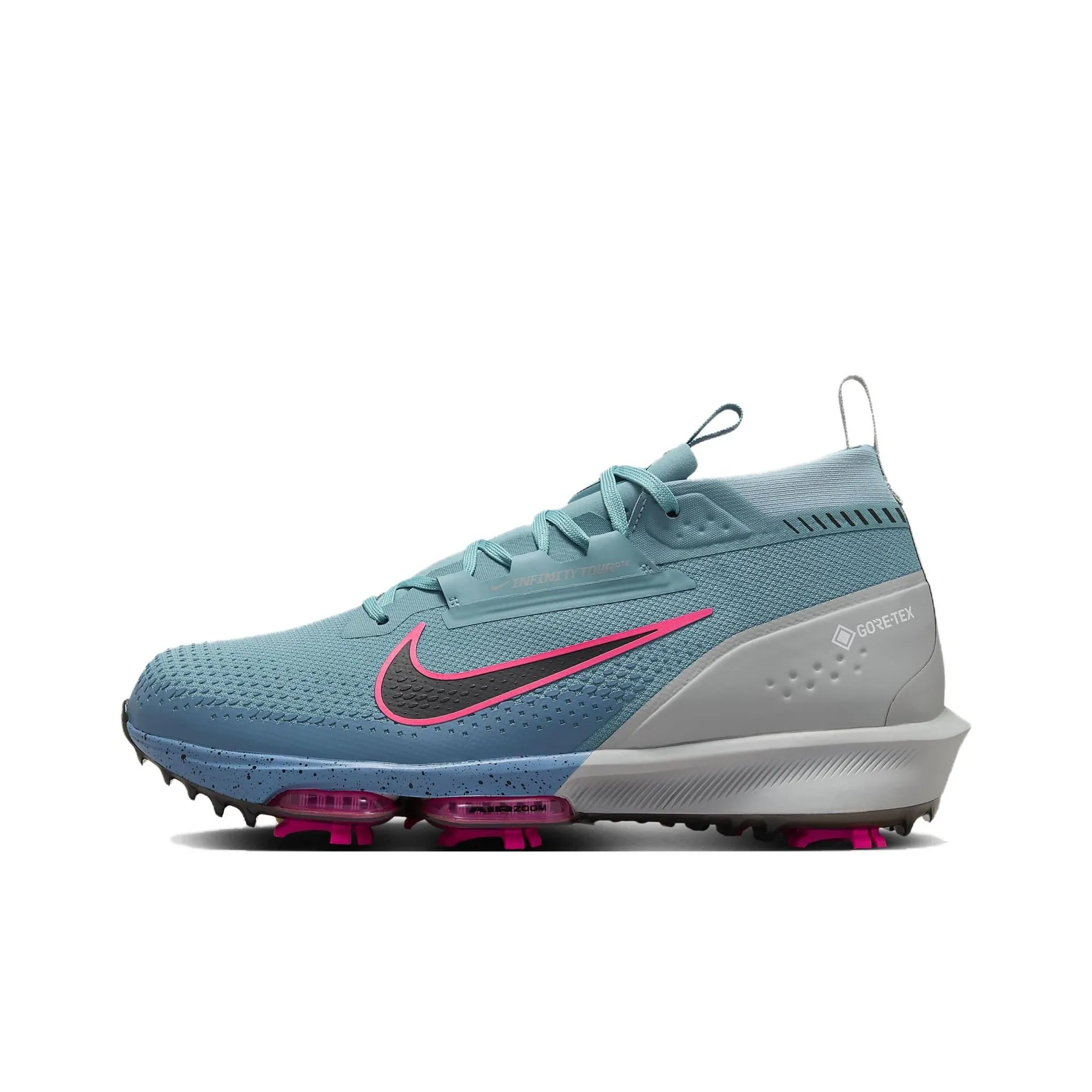 NIKE INFINITY Tour 2 Противоскользящие Низкие Топ Обувь для гольфа Мужская Циановая