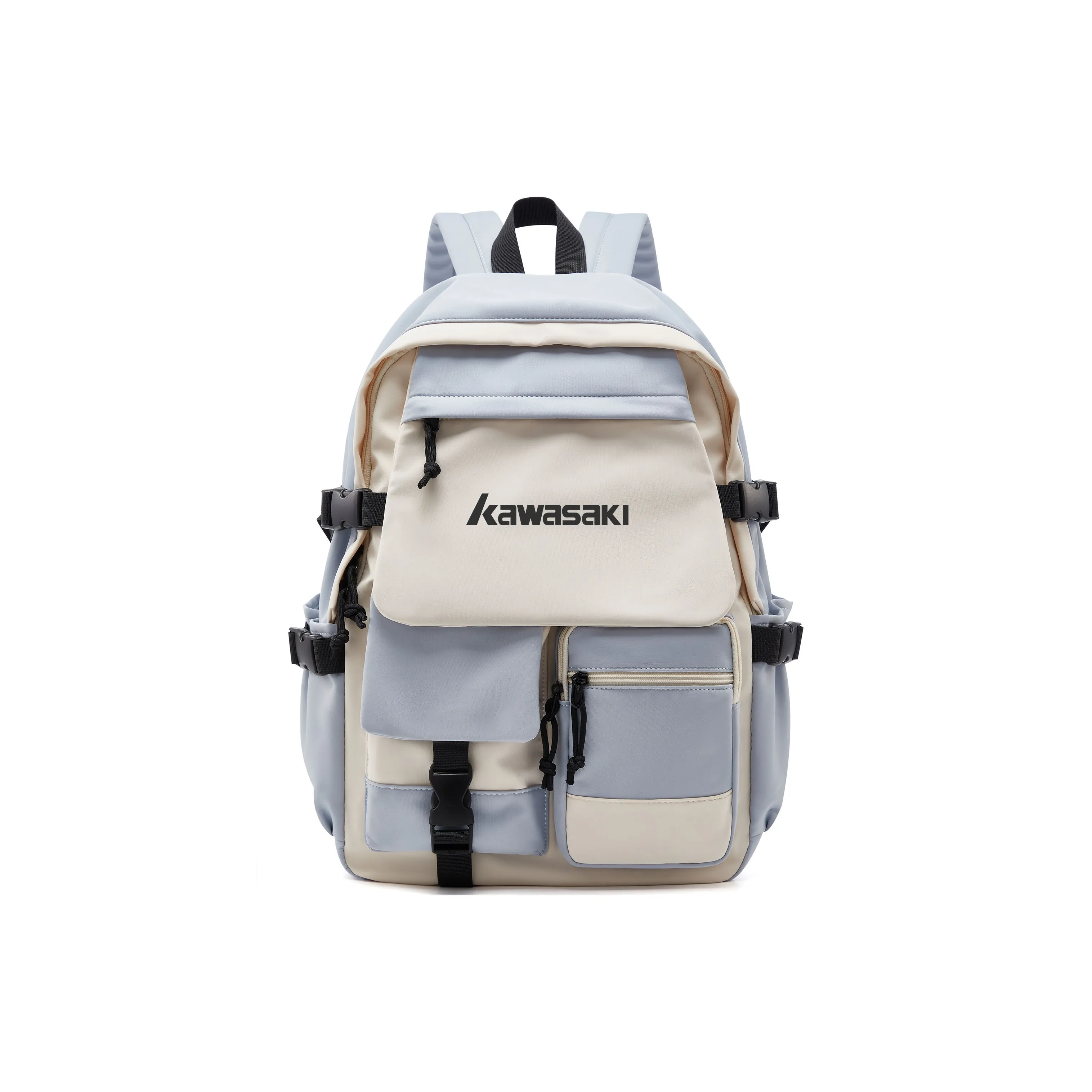 Kawasaki Fabric Backpack Regular Unisex Ecru/Black/Black White/White Green/White Blue
