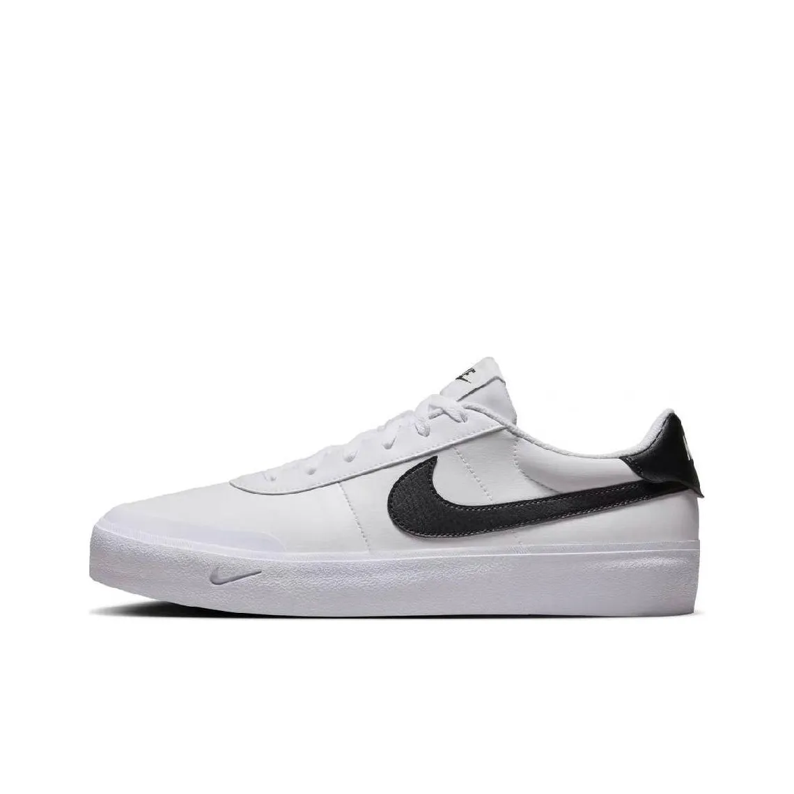 Nike Court Shot Slip Resistant Abrasion Resistant Low Топ Скейтборд Кроссовки Унисекс Черный Белый
