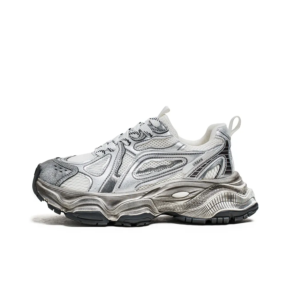 URBAN AUTHENTIC Противоскользящие устойчивые к истиранию низкий топ кроссовки с толстой подошвой мужские