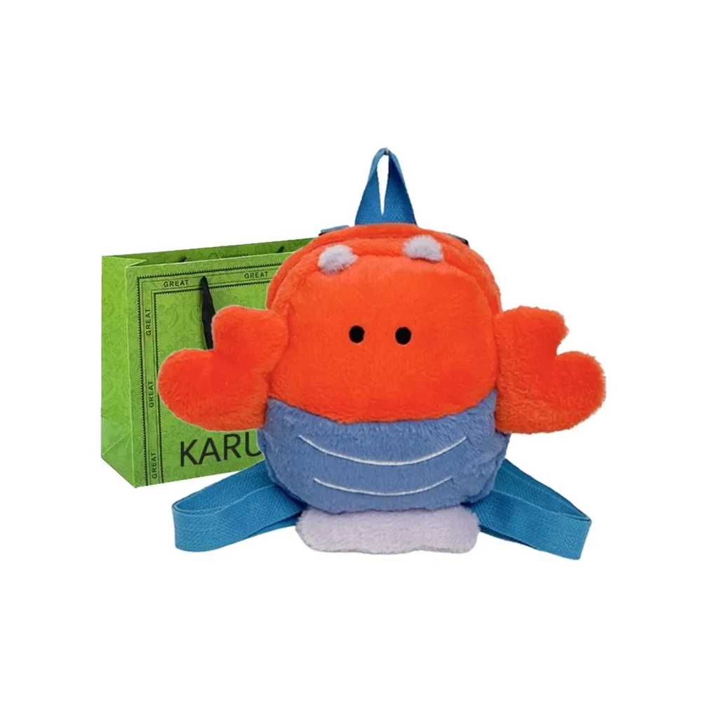 KARUISHA Plush Backpack Women's Crawfish & Turtle