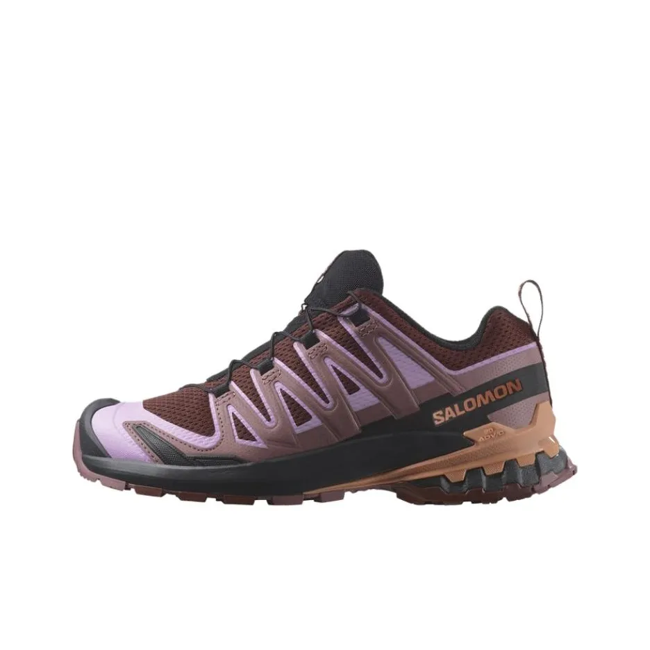 SALOMON XA Pro 3D V9 Амортизация Поддержка Низкий Верх Беговые кроссовки Женские Бордовый