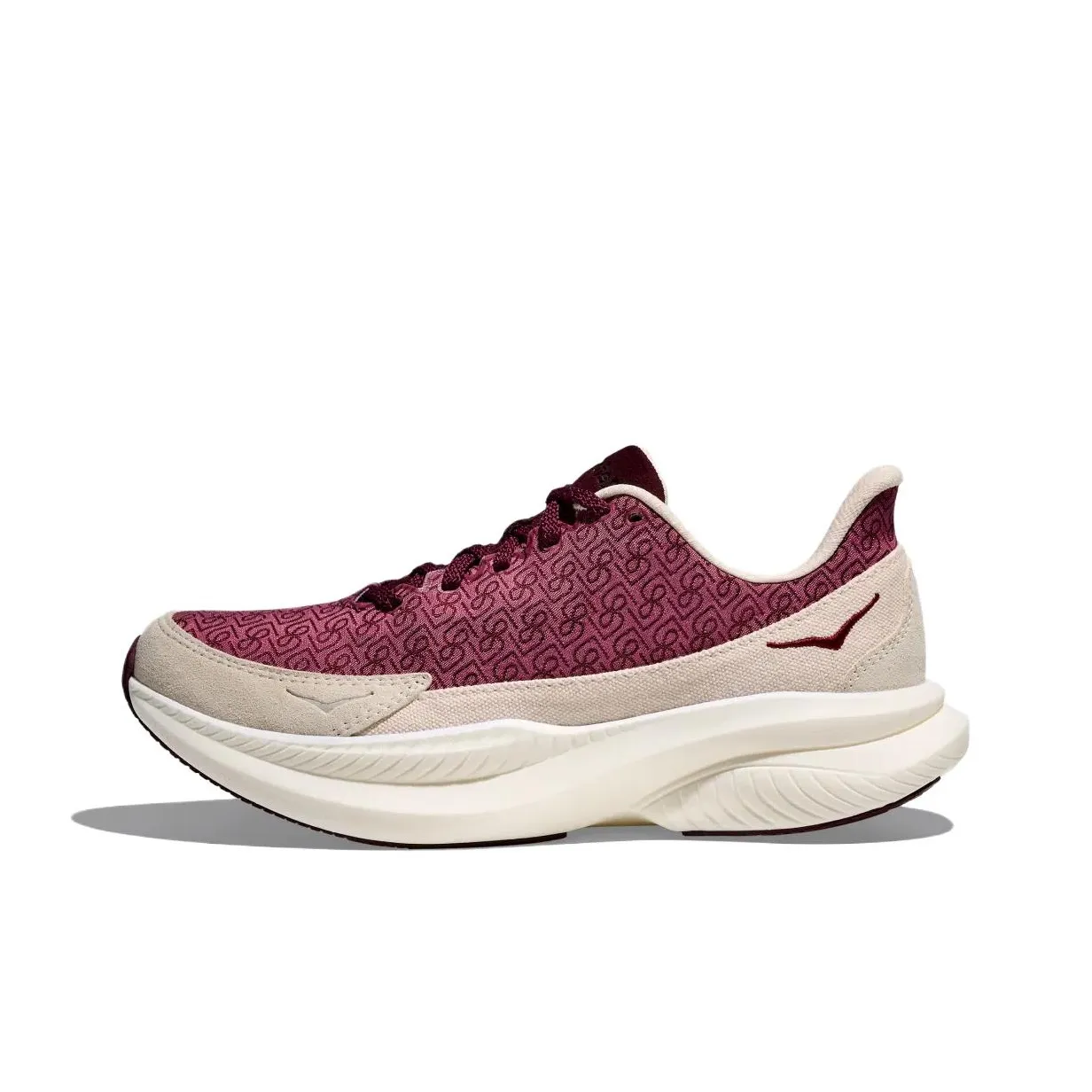 REFORMATION x HOKA ONE ONE MACH 6 Anti Slip Wear Resistant Low Top Casual Shoes Women's Beige Red