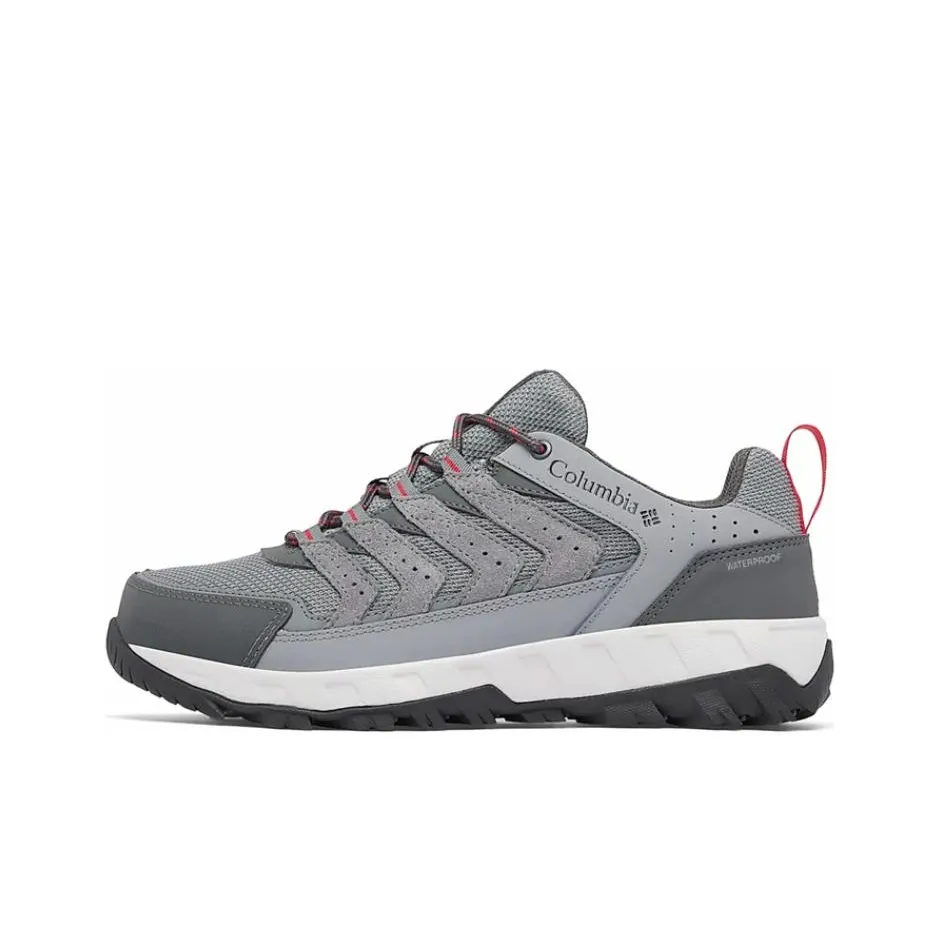 Columbia Strata Trail Anti Slip Wear Resistant Low Top Outdoor Shoes Men's Gray
