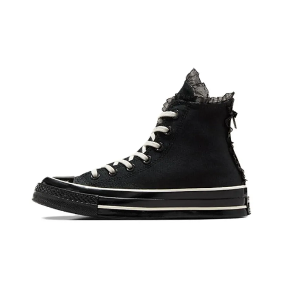 Converse Chuck 70 Устойчивые к истиранию Высокие Кеды Женские Черные