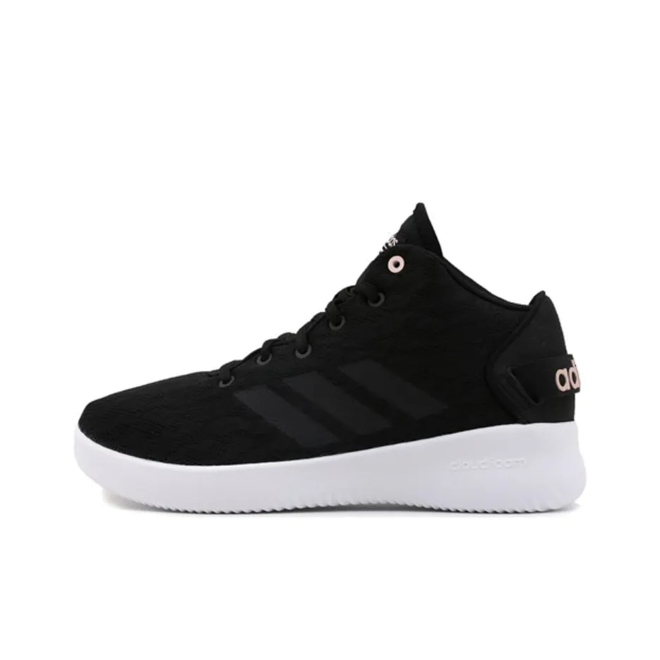 Adidas Lifestyle Shoes Anti Slip Wear Resistant Mid Top Casual Shoes Women's Black