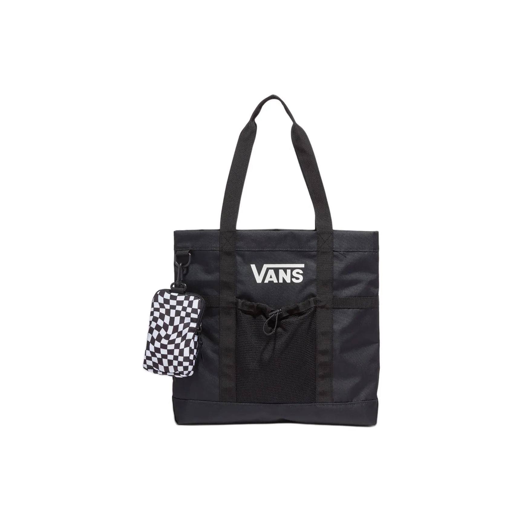Vans Polyester Tote Bag Shopping Bag Handbag Regular Unisex Black