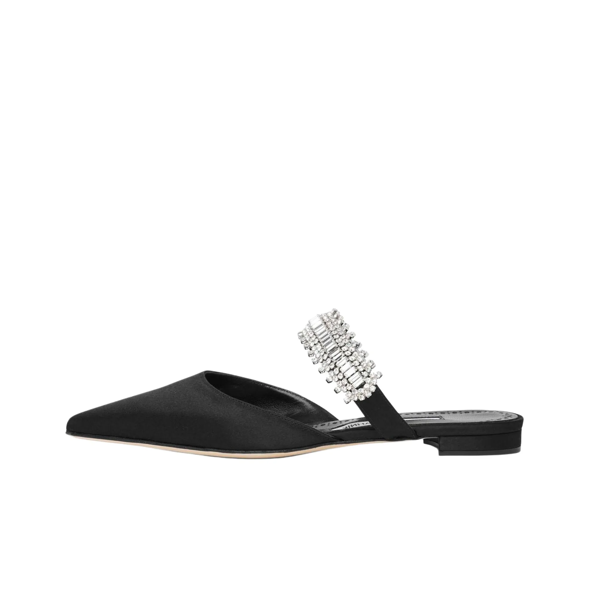 MANOLO BLAHNIK Closed Toe Slippers Women's Black