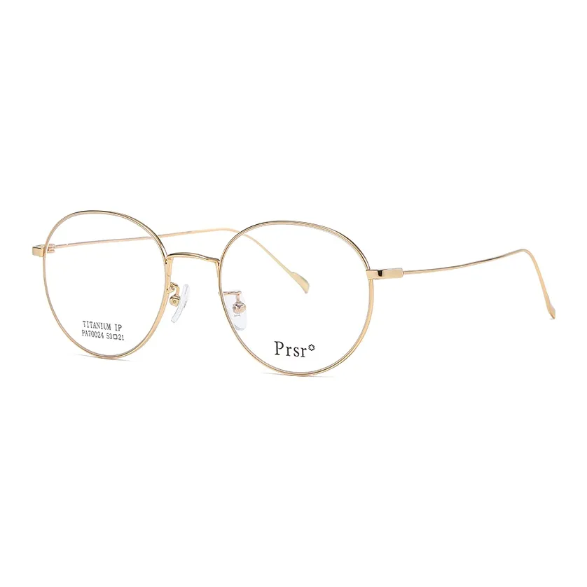 Prsr Чистый титан Круглые OPTICAL Очки Унисекс