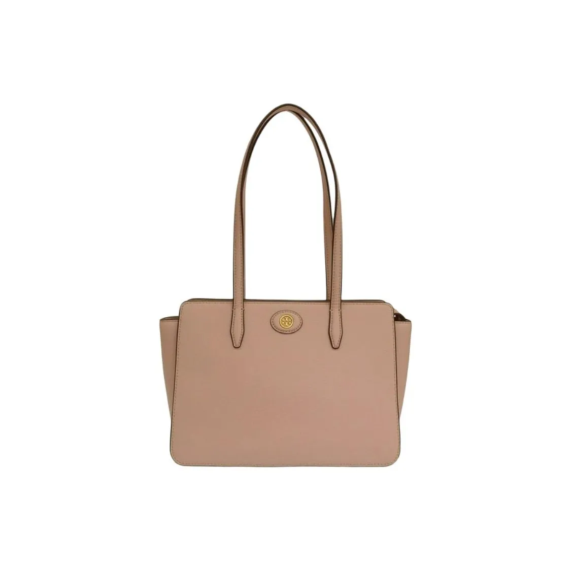 TORY BURCH Robinson Leather Tote Bag, Shopping Bag, Handbag, Shoulder Bag Small Size Women's Pink