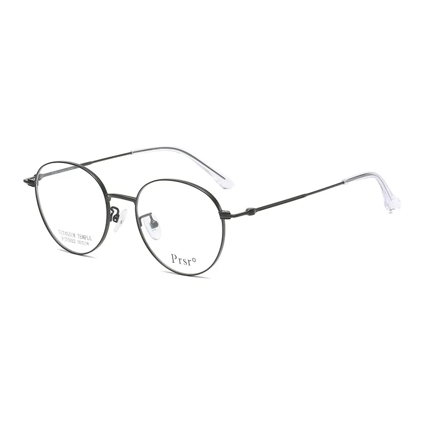Prsr Титановый сплав Круглые Оправы для очков Женские